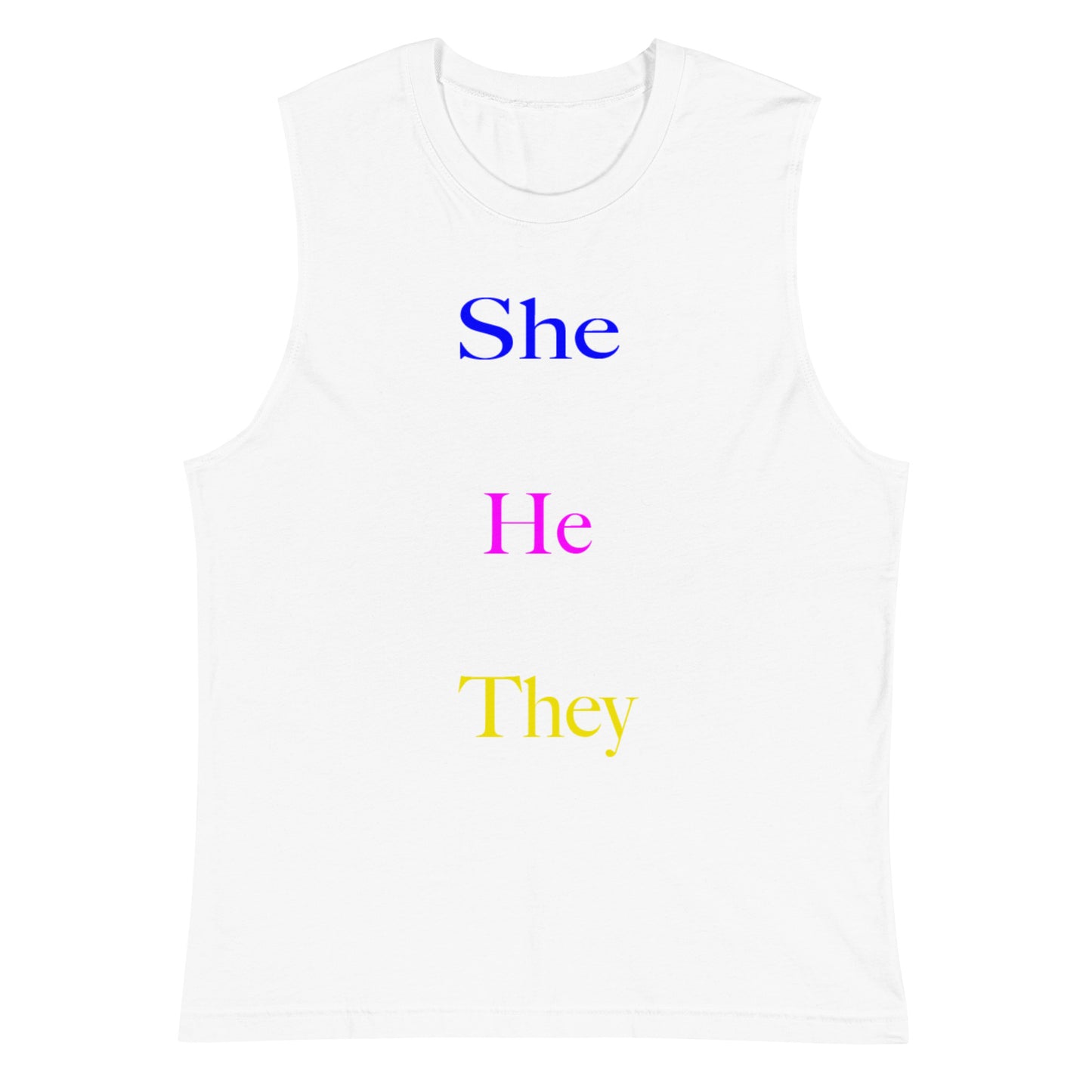 Pronouns Muscle Shirt