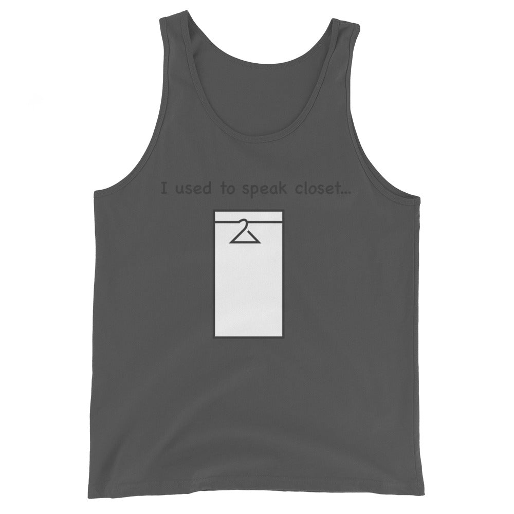 Closet speak Unisex Tank Top