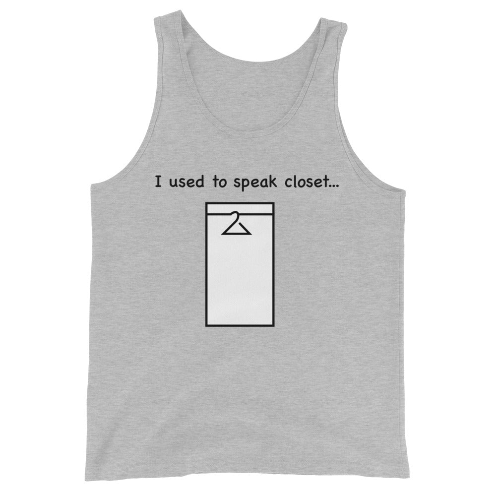 Closet speak Unisex Tank Top