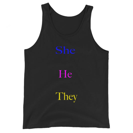 Pronouns Unisex Tank Top