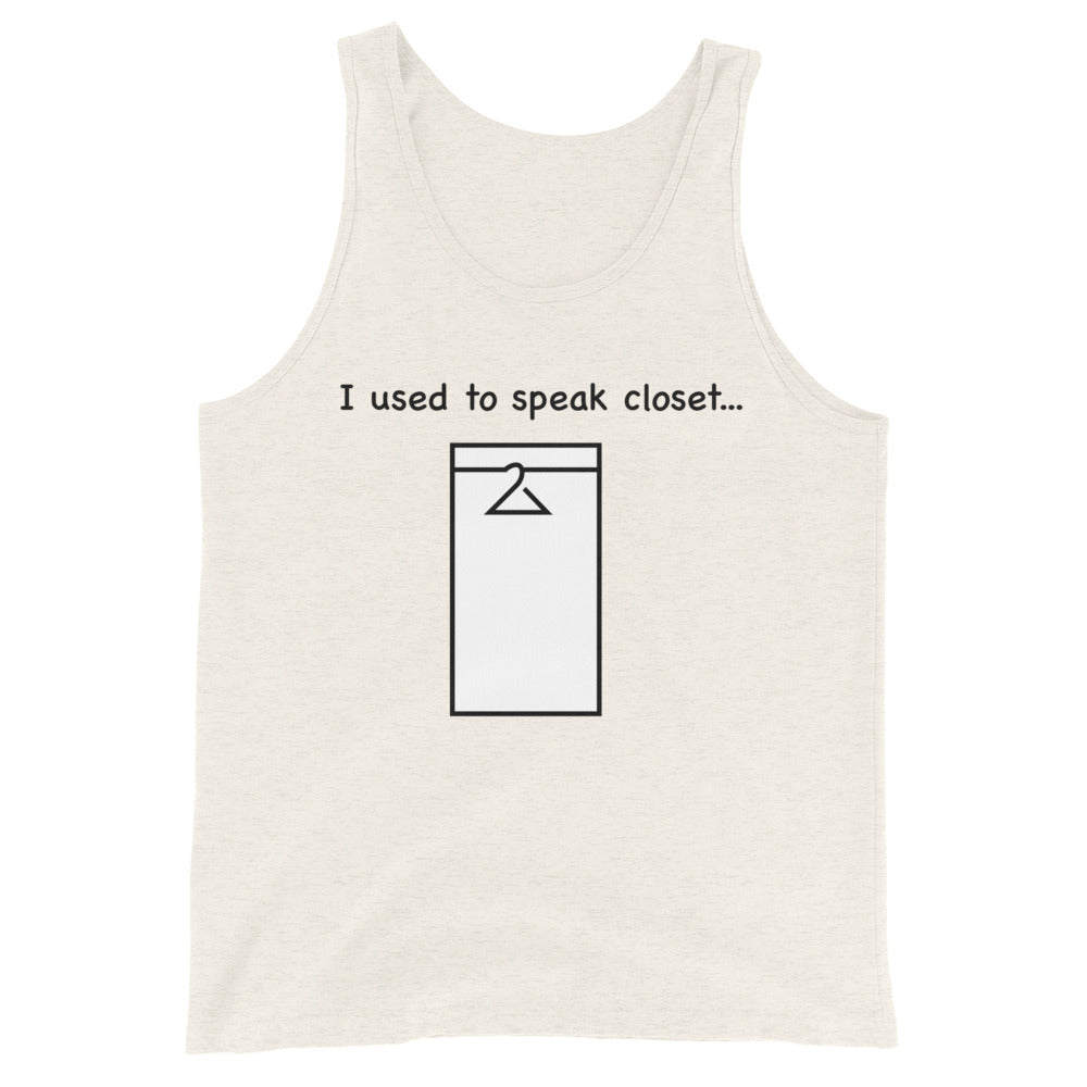 Closet speak Unisex Tank Top